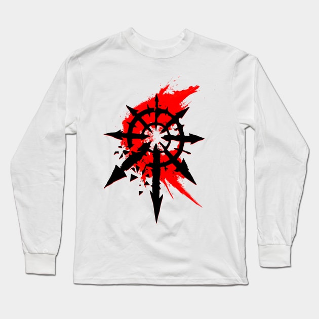 Blood Chaos Star Long Sleeve T-Shirt by Helgar